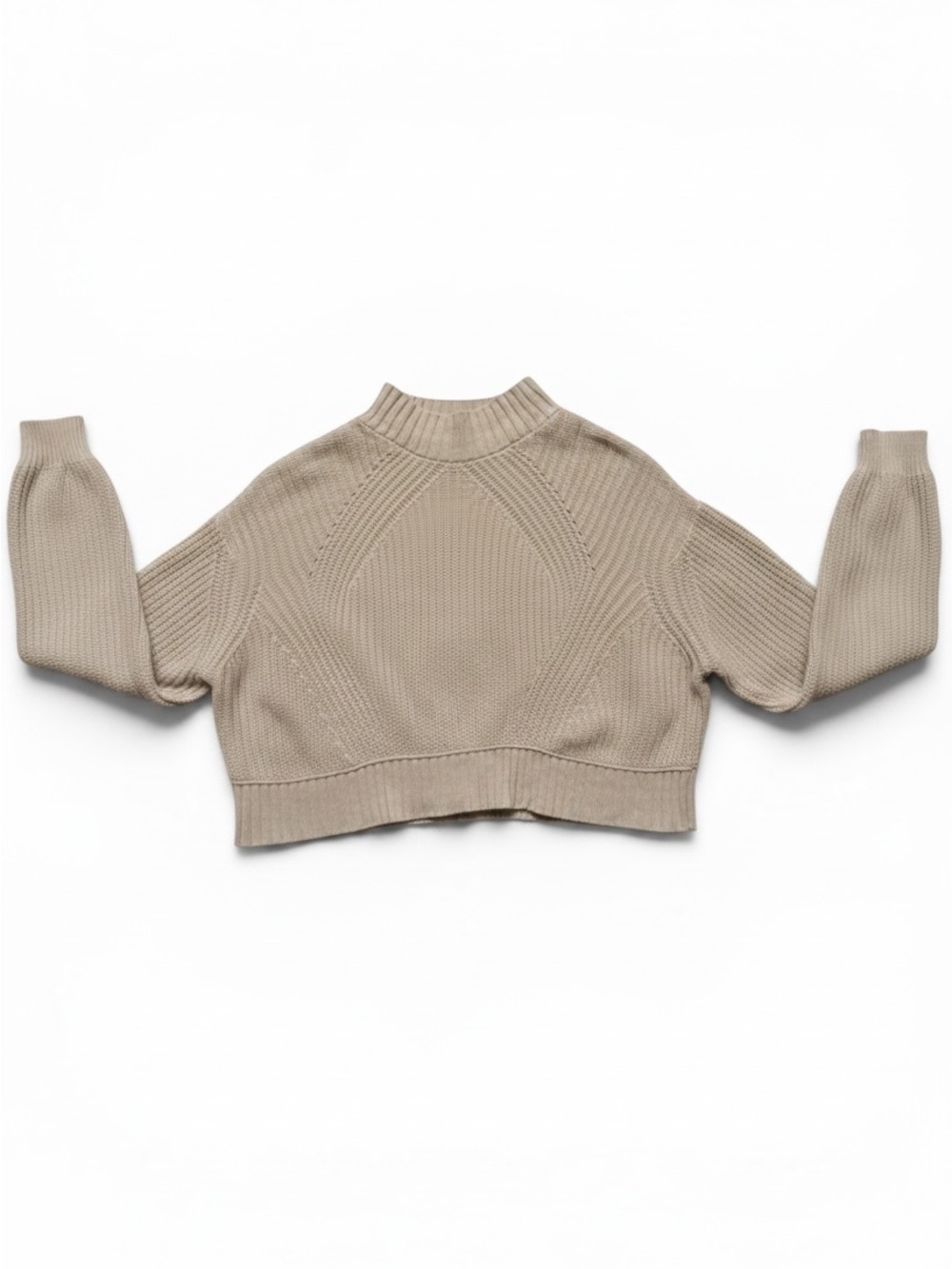 Aeropostale Cropped Chunky Knit Sweater Women’s M Cozy Fall Winter